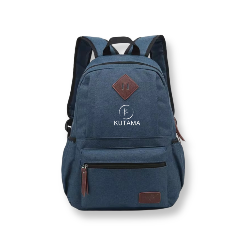 Mochila Viaje Impermeable Portátil Moderna y Resistente Azul + Audífonos Langsdom TN17 TWS Deportivos Resistente al Agua