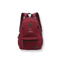 Mochila Viaje Impermeable Portátil Moderna y Resistente Rojo + Audífonos Langsdom TN17 TWS Deportivos Resistentes al Agua
