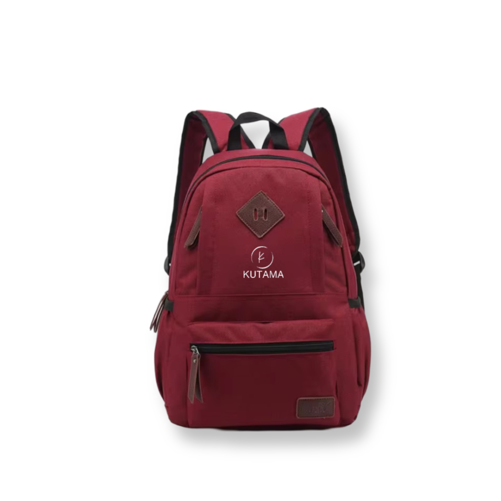 Mochila Viaje Impermeable Portátil Moderna y Resistente Rojo + Audífonos Langsdom TN17 TWS Deportivos Resistentes al Agua