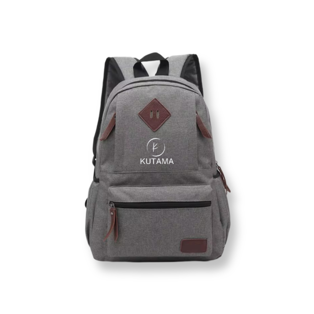 Mochila Viaje Impermeable Portátil Moderna y Resistente Gris + Audífonos Langsdom TN56A TWS HiFi Bluetooth 5.3 Micrófono Blanco