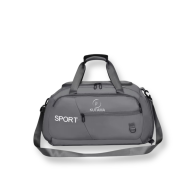 Bolso Gimnasio Impermeable Unisex Gris + Audífonos Langsdom TN58 Bluetooth TWS LED y Carga Rápida