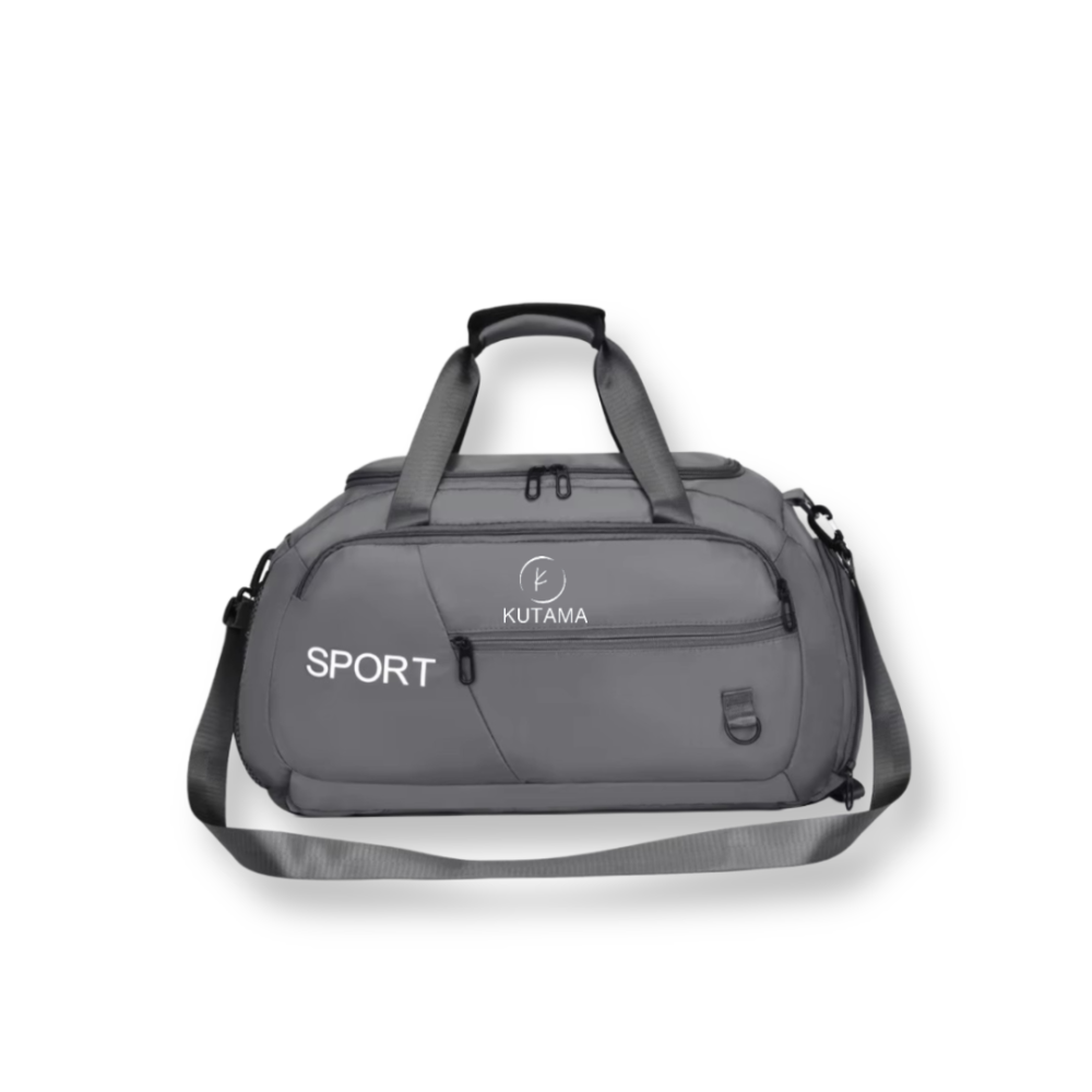 Bolso Gimnasio Impermeable Unisex Gris + Audífonos Langsdom TN58 Bluetooth TWS LED y Carga Rápida