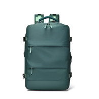 Mochila Impermeable Laptop Puerto USB y Uso Diario Verde + Audífonos Langsdom TN56A TWS HiFi Bluetooth 5.3 Negro
