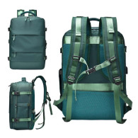 Mochila Impermeable Laptop Puerto USB y Uso Diario Verde + Audífonos Langsdom TN56A TWS HiFi Bluetooth 5.3 Negro