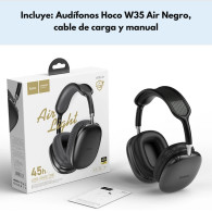 Audífonos Inalambricos 45 hrs Batería Hoco W35 Air Over Ear