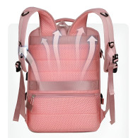 Mochila Expandible para Laptop con Puerto USB  + Audífonos Langsdom TN17 TWS Deportivos Resistente al Agua